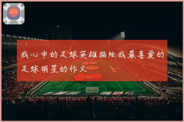 我心中的足球英雄描绘我最喜爱的足球明星的作文