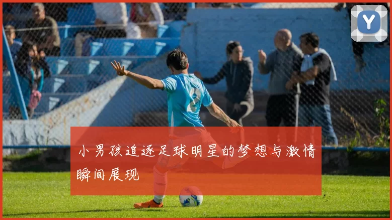 小男孩追逐足球明星的梦想与激情瞬间展现